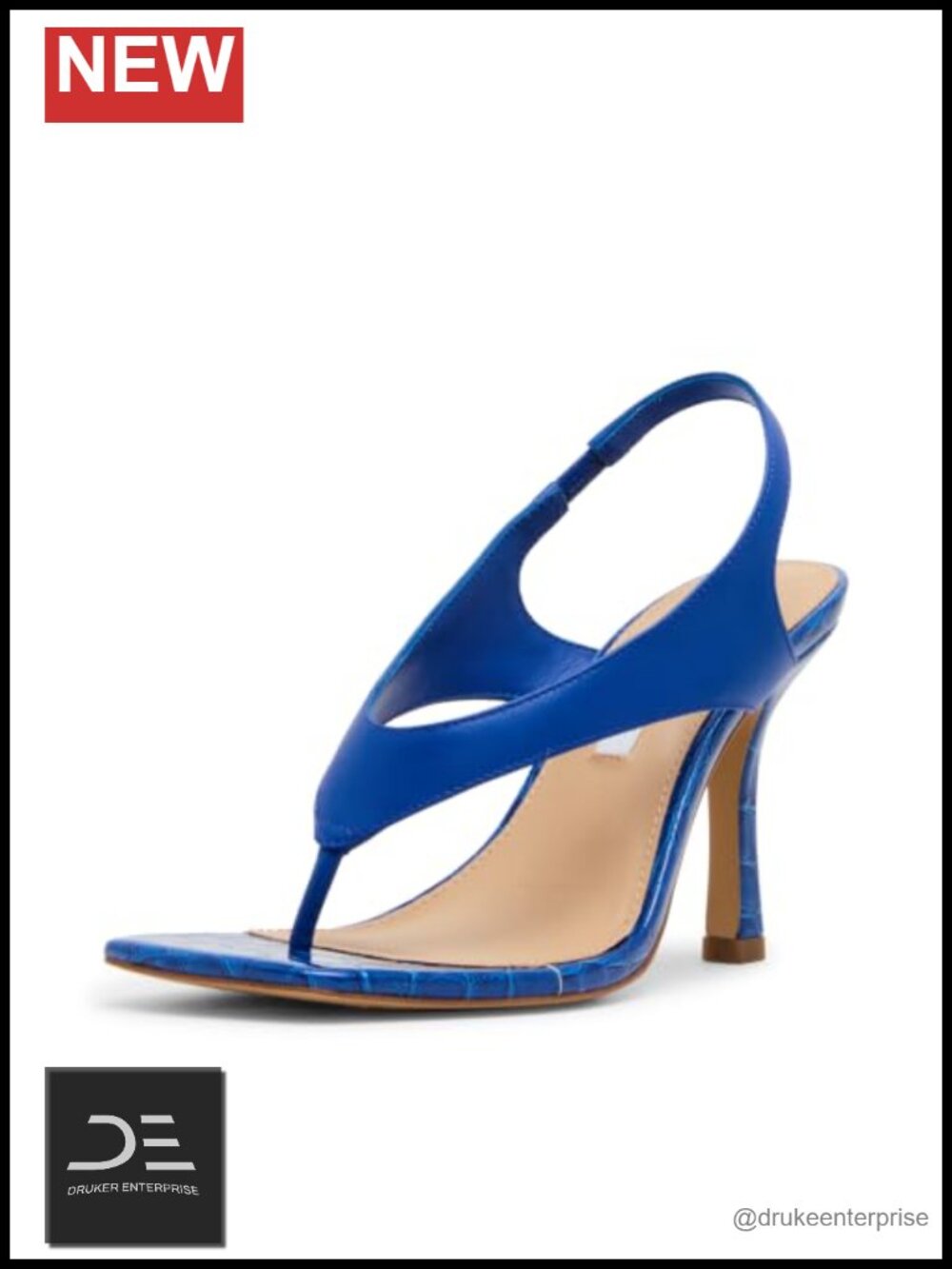 Heeled Sandal with Ankle Strap, Open Toe, Block Heel